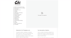 Desktop Screenshot of chi-therapies.co.uk